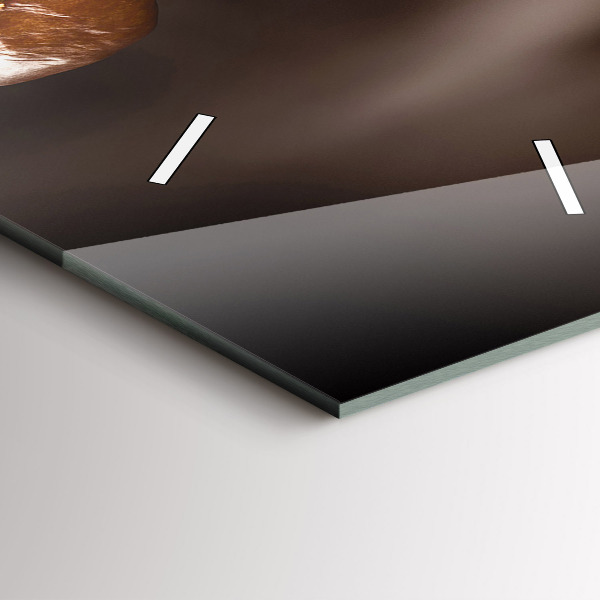 Téglalap alakú üvegóra Forró kávé