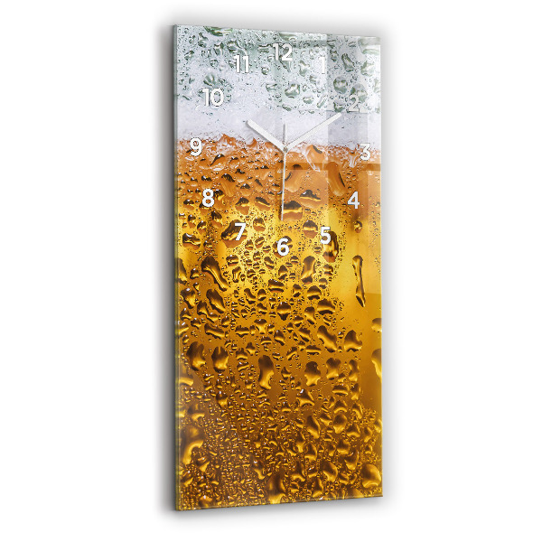 Téglalap alakú üvegóra Egy korsó sört