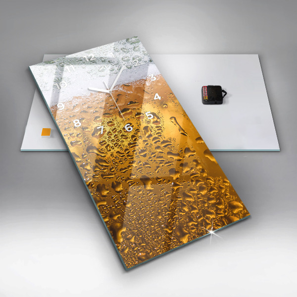 Téglalap alakú üvegóra Egy korsó sört