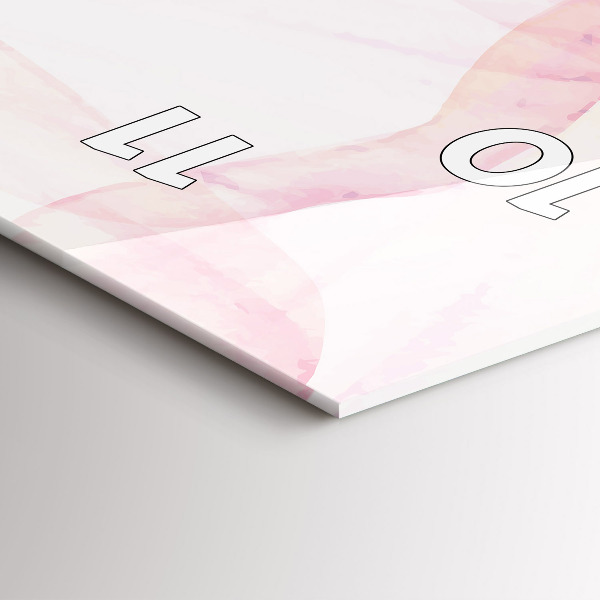 Téglalap alakú üvegóra Akvarell szirmok