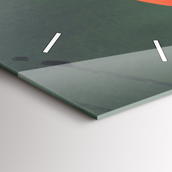 Téglalap alakú üvegóra Szamuráj az erdőben