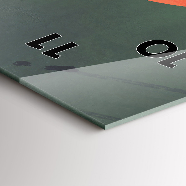 Téglalap alakú üvegóra Szamuráj az erdőben