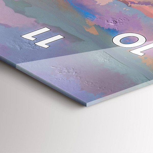 Téglalap alakú üvegóra Napraforgó mező