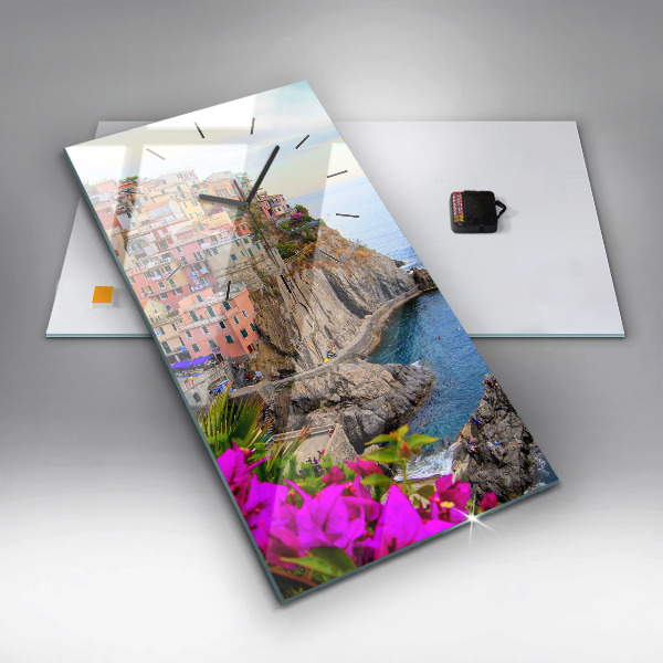 Téglalap alakú üvegóra Cinque Terre-part