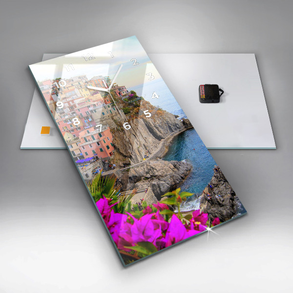 Téglalap alakú üvegóra Cinque Terre-part