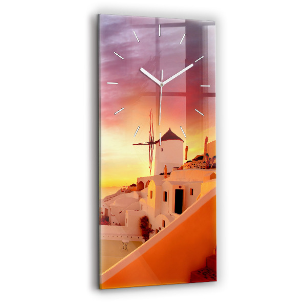 Téglalap alakú üvegóra Régi szélmalom Santoriniben