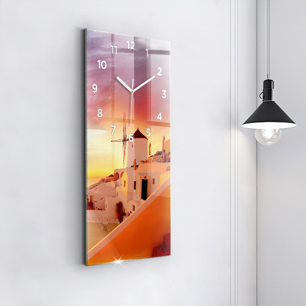 Téglalap alakú üvegóra Régi szélmalom Santoriniben