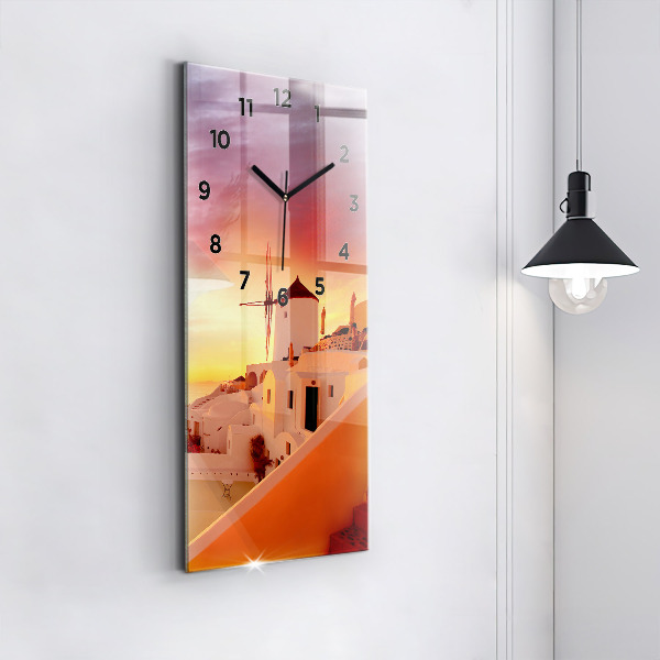 Téglalap alakú üvegóra Régi szélmalom Santoriniben