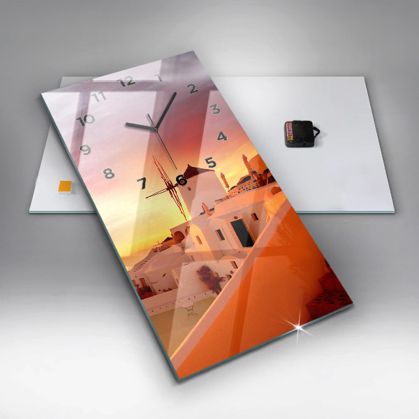 Téglalap alakú üvegóra Régi szélmalom Santoriniben