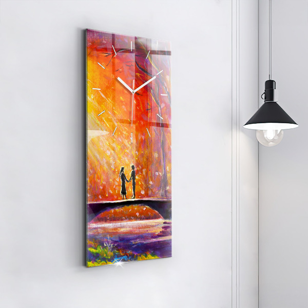 Téglalap alakú üvegóra Pár az erdőben