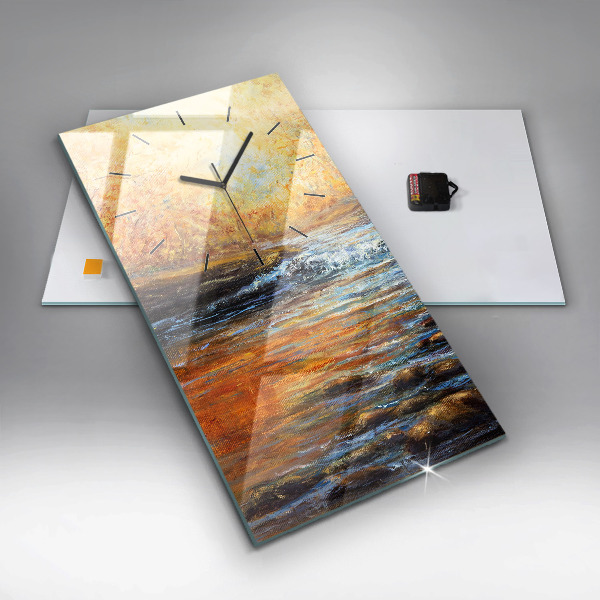 Téglalap alakú üvegóra Művészi művészet