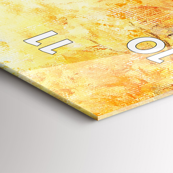 Téglalap alakú üvegóra Művészi művészet