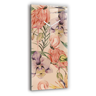 Téglalap alakú üvegóra Trópusi pálmalevél