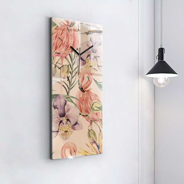 Téglalap alakú üvegóra Trópusi pálmalevél