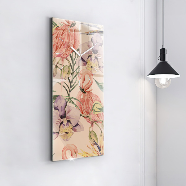 Téglalap alakú üvegóra Trópusi pálmalevél