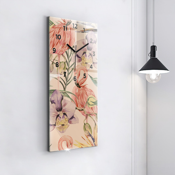 Téglalap alakú üvegóra Trópusi pálmalevél