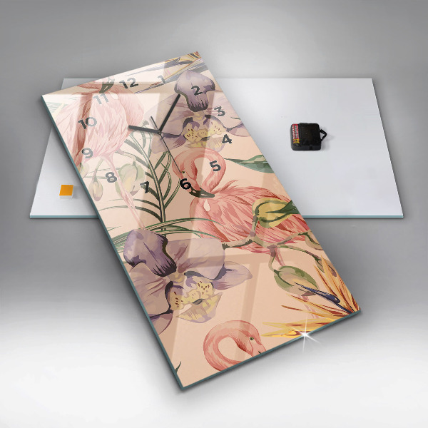 Téglalap alakú üvegóra Trópusi pálmalevél