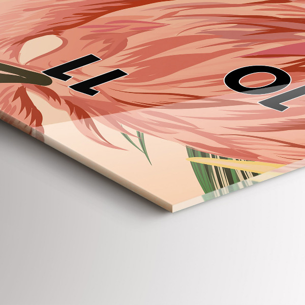 Téglalap alakú üvegóra Trópusi pálmalevél