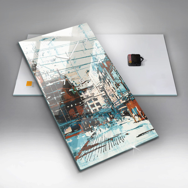 Téglalap alakú üvegóra Street Art