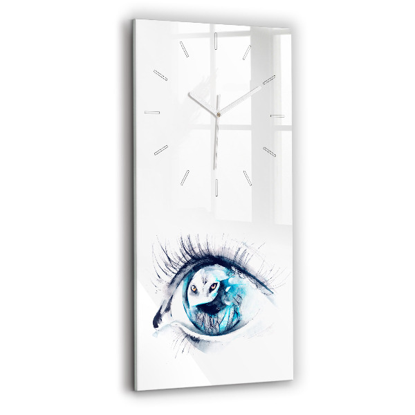 Téglalap alakú üvegóra Wolf Eye Illusztráció