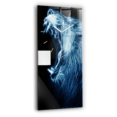 Téglalap alakú üvegóra Vad oroszlán