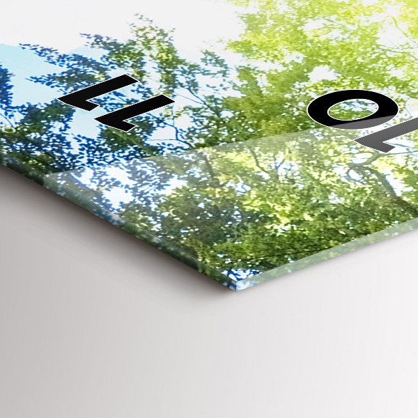 Téglalap alakú üvegóra Lagúna táj