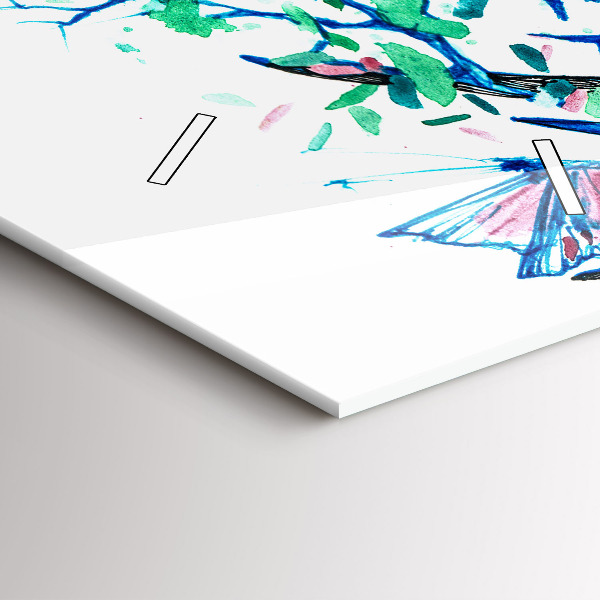 Téglalap alakú üvegóra Szarvas illusztráció