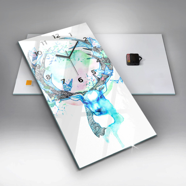 Téglalap alakú üvegóra Szarvas illusztráció