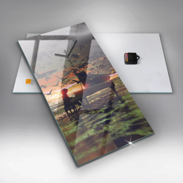 Téglalap alakú üvegóra Koncert a tengerparton