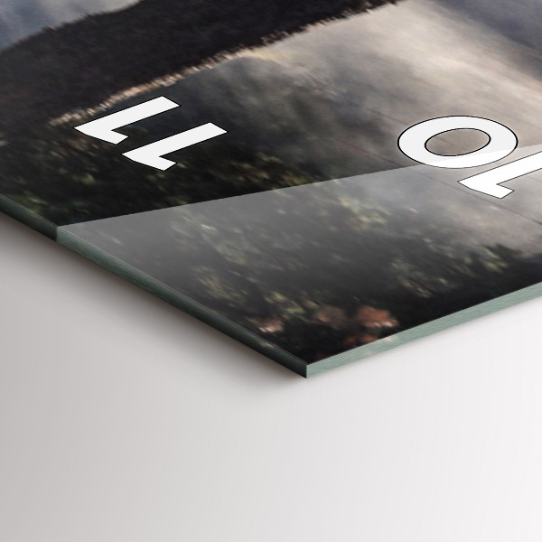 Téglalap alakú üvegóra Rohanó lovak csordája