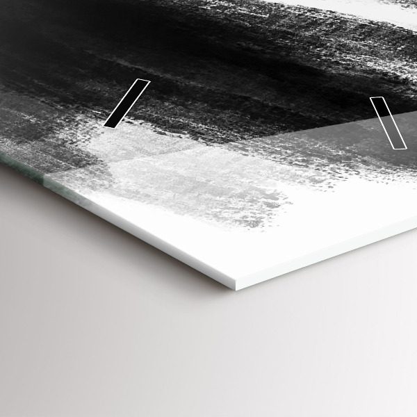 Téglalap alakú üvegóra Fekete-fehér nő