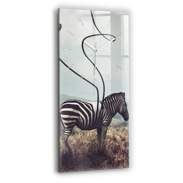 Téglalap alakú üvegóra Zebra – Absztrakció