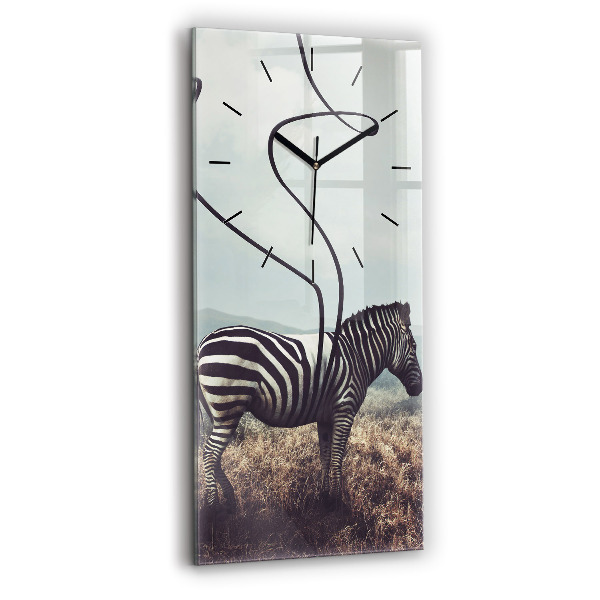 Téglalap alakú üvegóra Zebra – Absztrakció