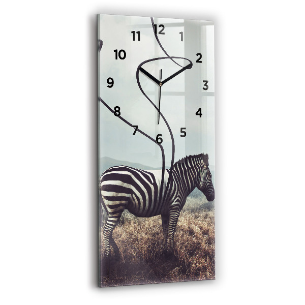 Téglalap alakú üvegóra Zebra – Absztrakció
