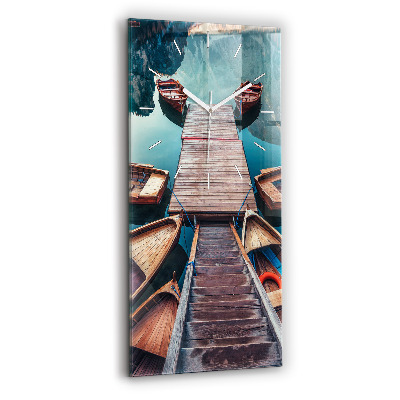 Téglalap alakú üvegóra Móló és tó