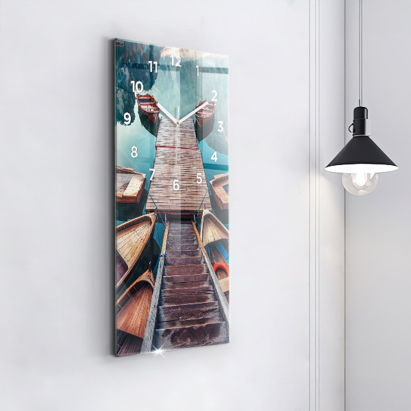 Téglalap alakú üvegóra Móló és tó