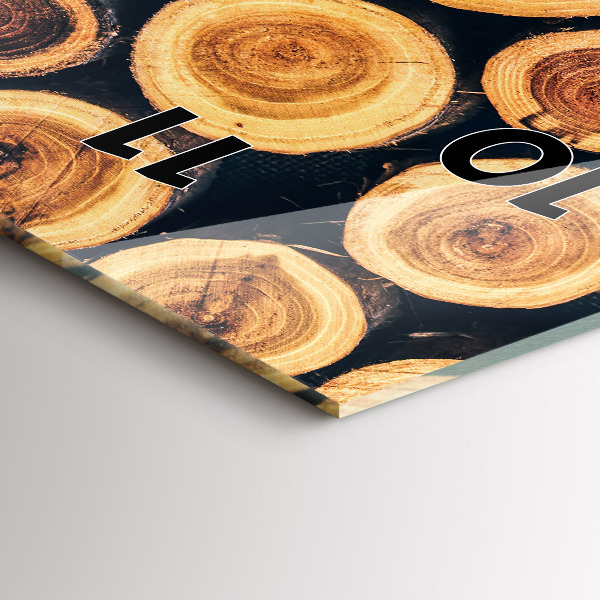 Téglalap alakú üvegóra Faipari