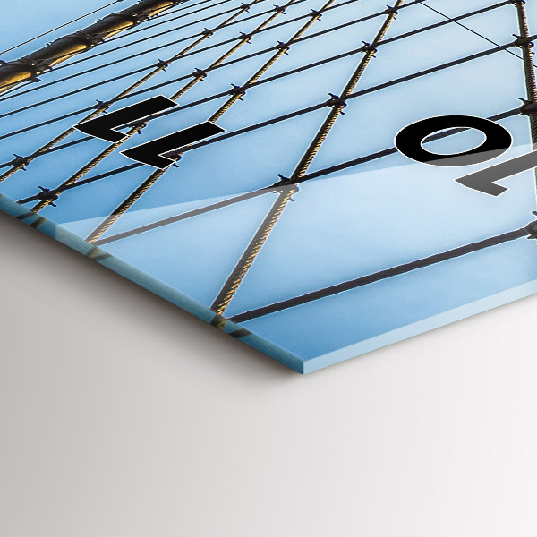 Téglalap alakú üvegóra Brooklyn Bridge NYC