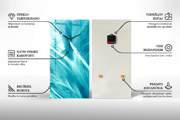 Téglalap alakú üvegóra Északi fény