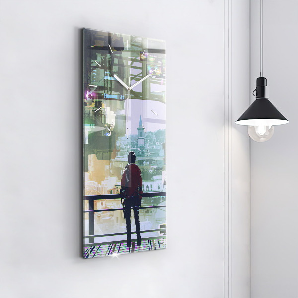 Téglalap alakú üvegóra Cyberpunk