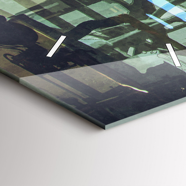 Téglalap alakú üvegóra Cyberpunk