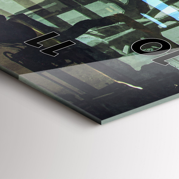 Téglalap alakú üvegóra Cyberpunk