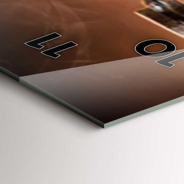 Téglalap alakú üvegóra Olaszország kulináris szíve