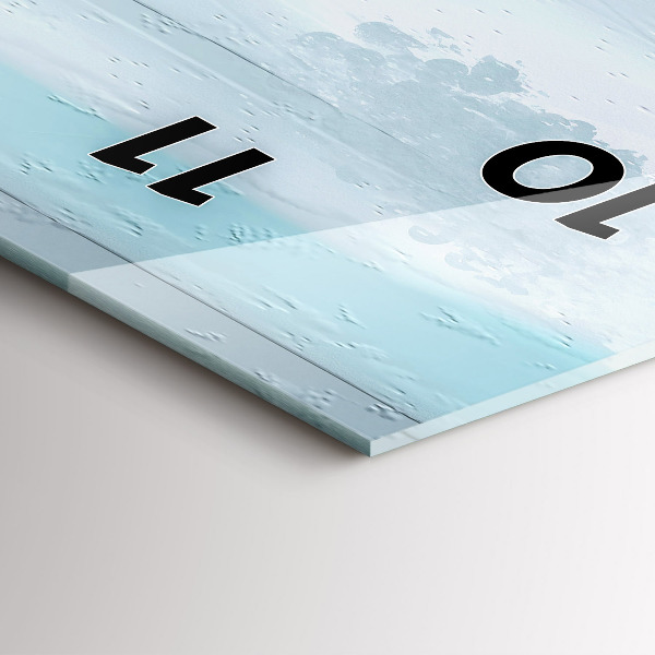 Téglalap alakú üvegóra Absztrakt olaj táj