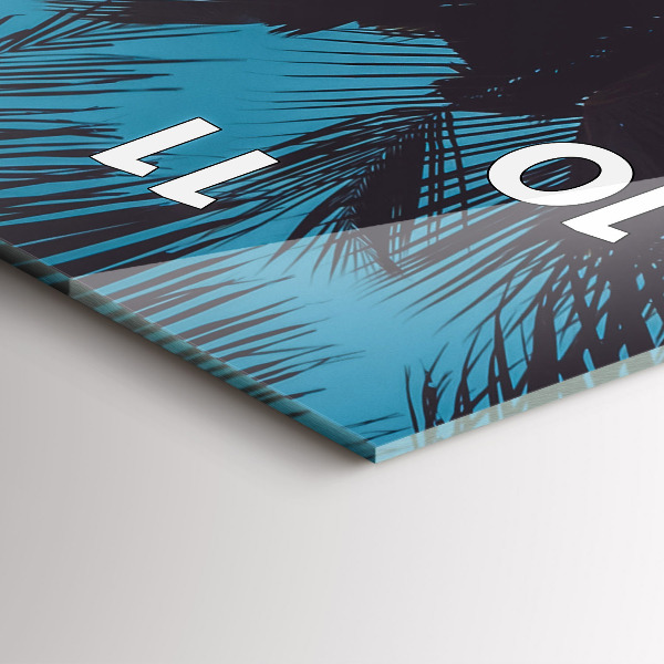 Téglalap alakú üvegóra Szörfözés a tengerparton