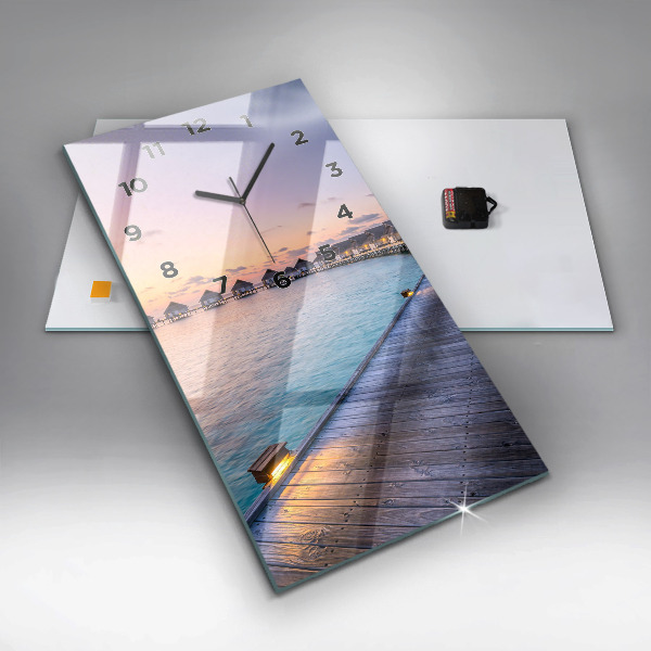 Téglalap alakú üvegóra Naplemente Maldív-szigetek