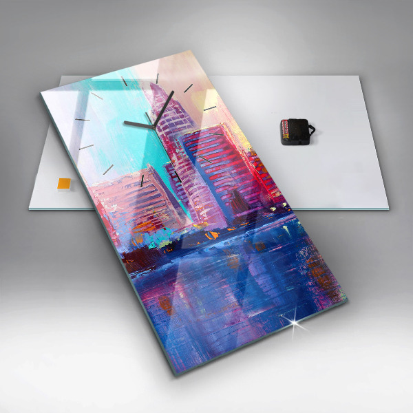 Téglalap alakú üvegóra Felhőkarcoló absztrakció