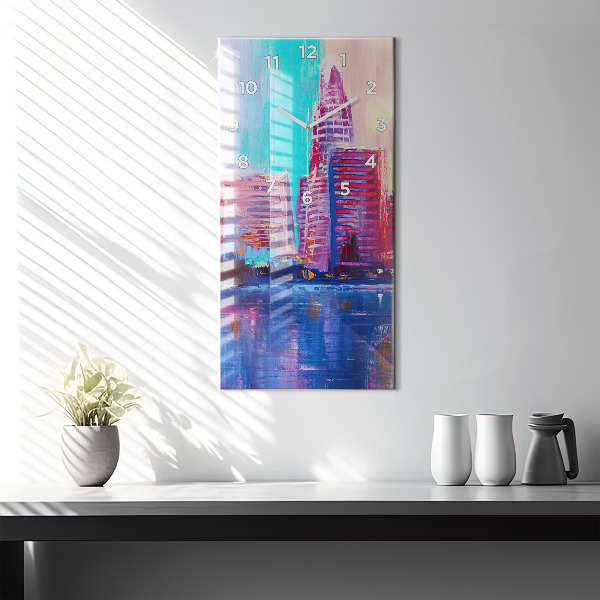 Téglalap alakú üvegóra Felhőkarcoló absztrakció