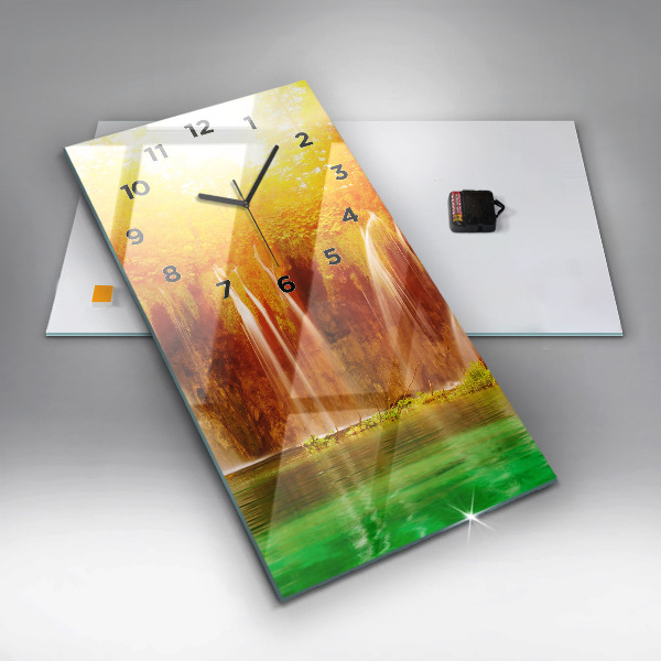 Téglalap alakú üvegóra Kilátás a vízesésre