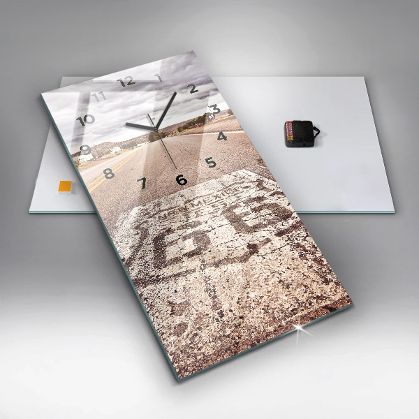 Téglalap alakú üvegóra Route 66 USA